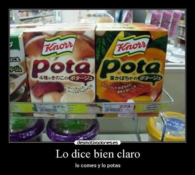 Lo dice bien claro - 