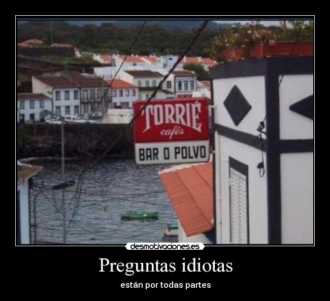 Preguntas idiotas - están por todas partes