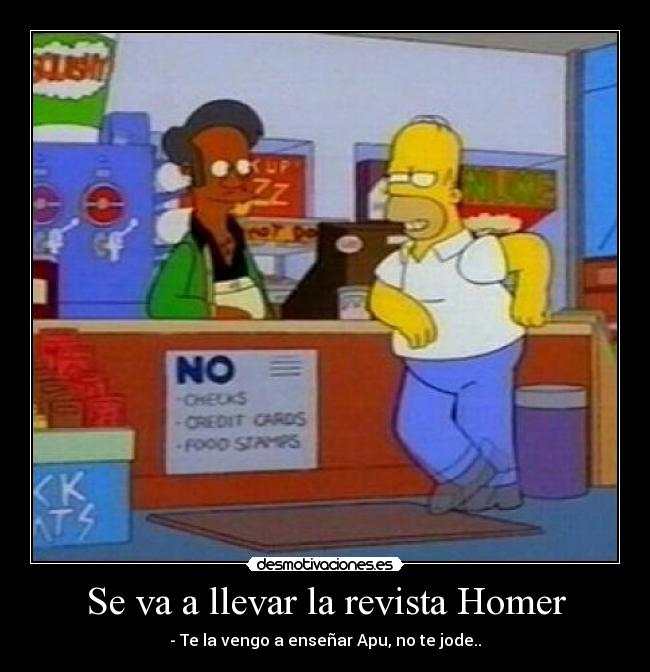 Se va a llevar la revista Homer -