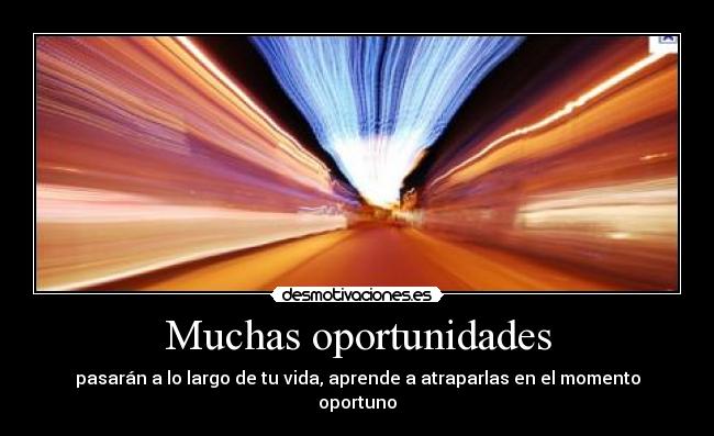 carteles oportunidad vida atrapar momento desmotivaciones