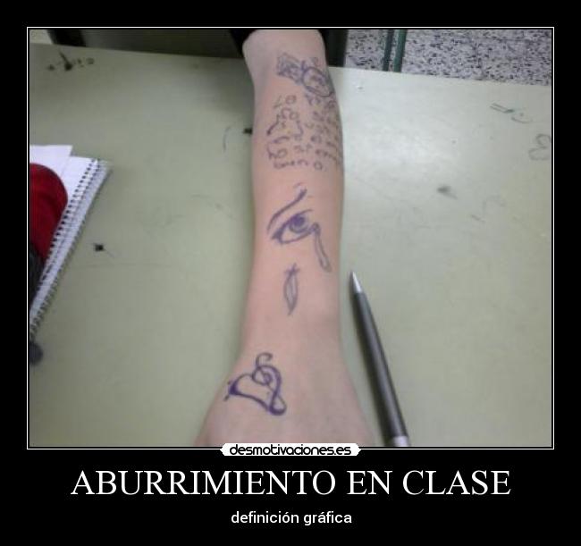 ABURRIMIENTO EN CLASE - definición gráfica