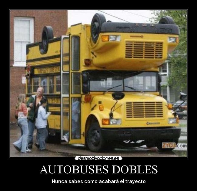 AUTOBUSES DOBLES - Nunca sabes como acabará el trayecto