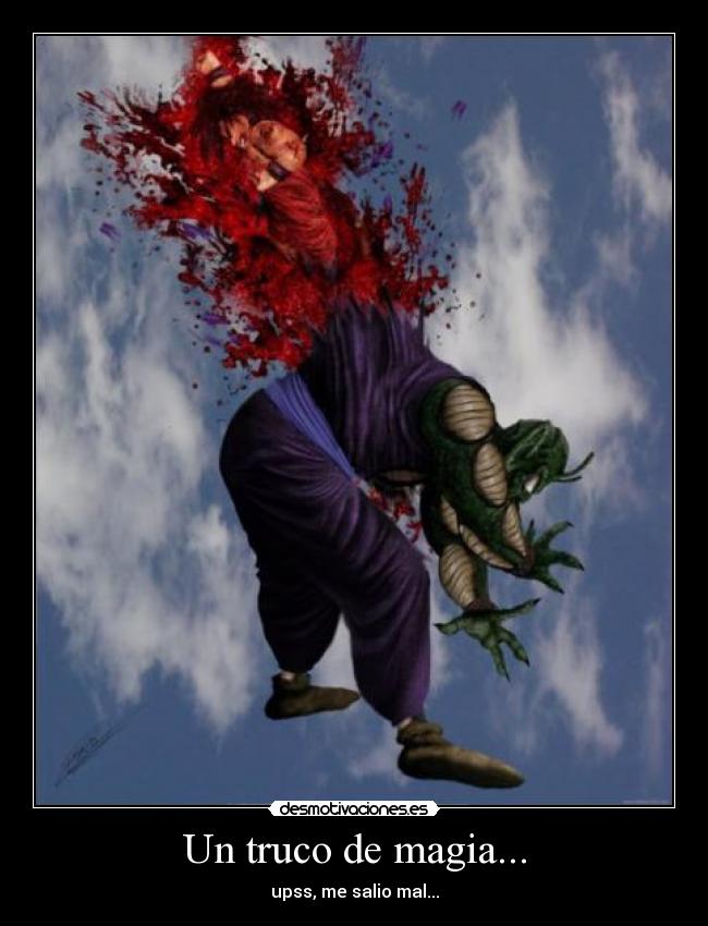 Un truco de magia... - upss, me salio mal...