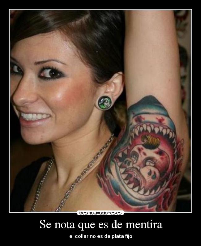 Se nota que es de mentira -