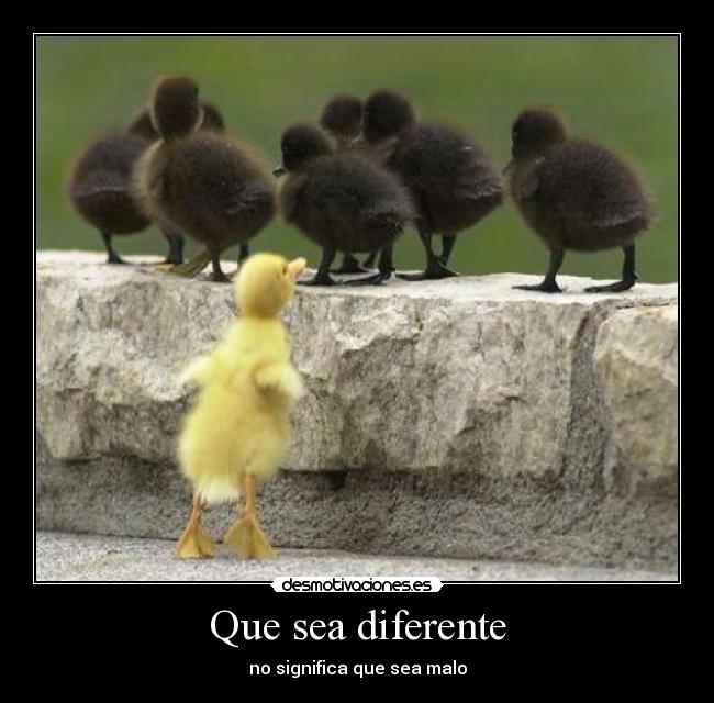 Que sea diferente - 