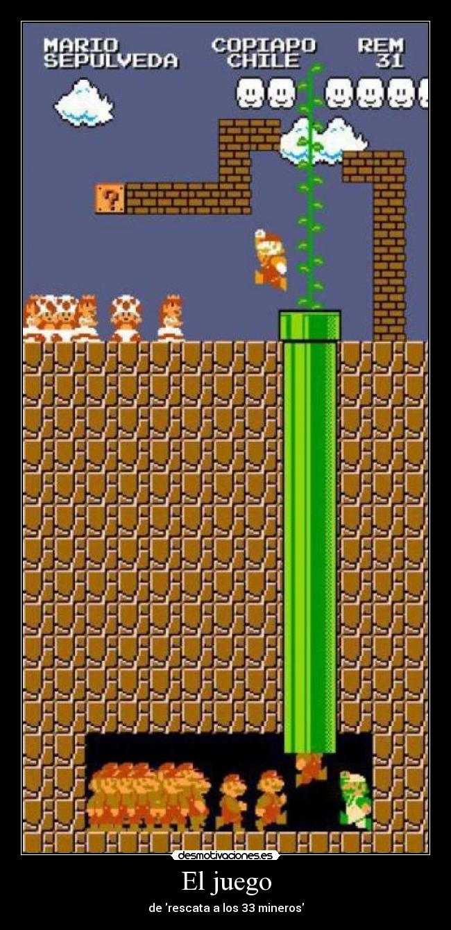 El juego - de rescata a los 33 mineros