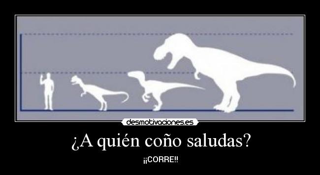 ¿A quién coño saludas? - ¡¡CORRE!!