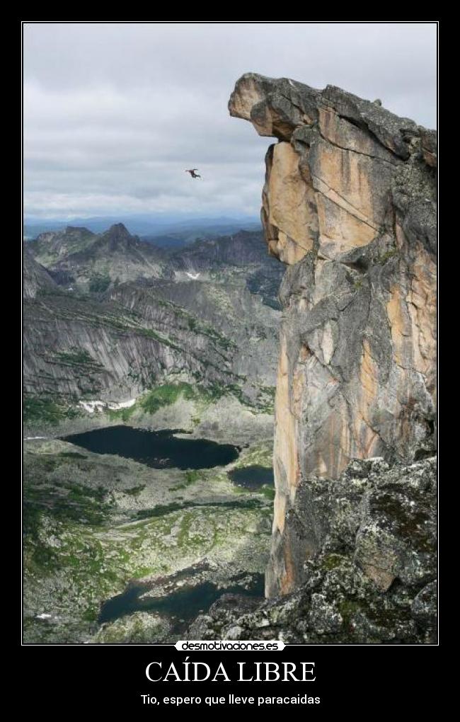 carteles caida libre desmotivaciones
