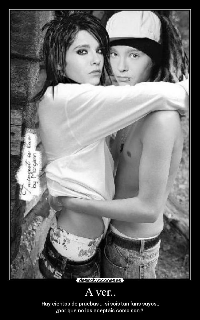 A ver.. - Hay cientos de pruebas ... si sois tan fans suyos..
¿por que no los aceptáis como son ? 