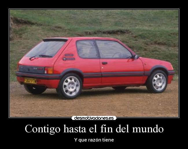 carteles mundo peugeot 205 gti desmotivaciones