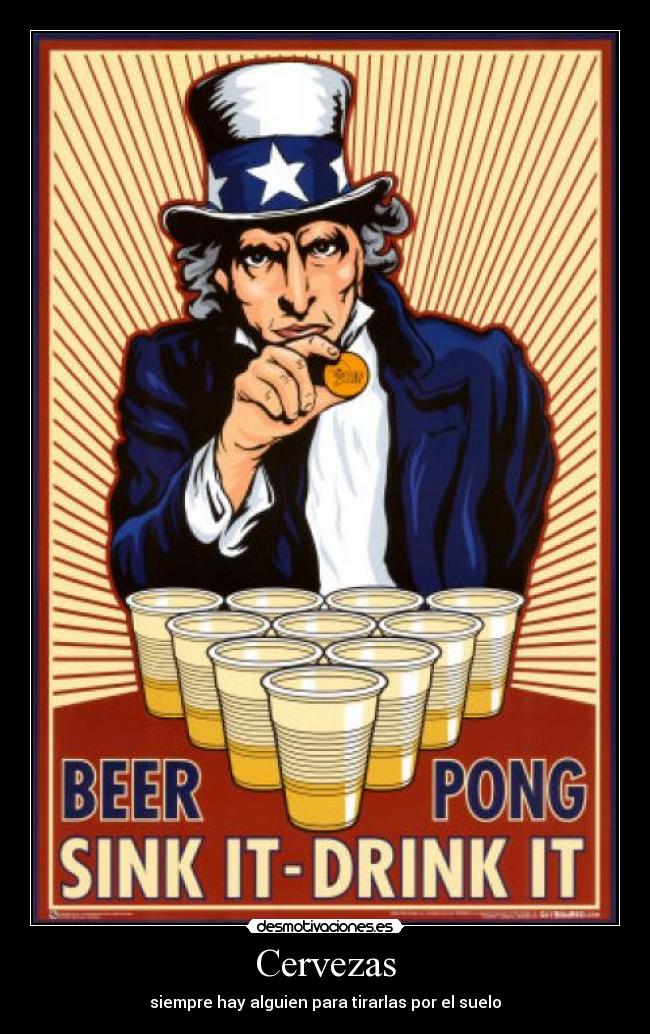 Cervezas - siempre hay alguien para tirarlas por el suelo