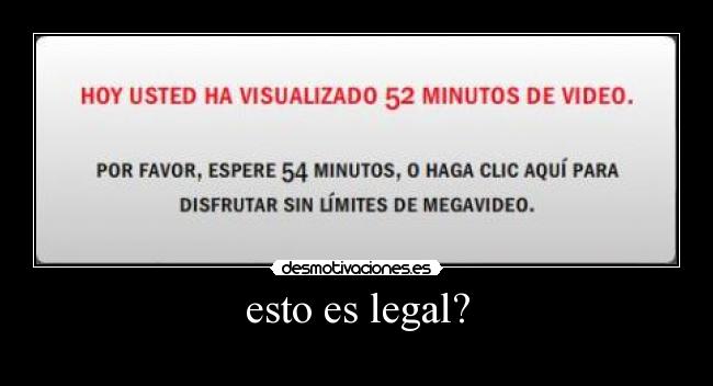 esto es legal? -