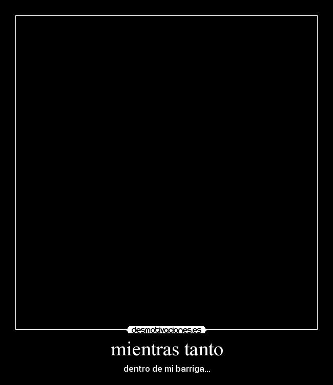 mientras tanto - dentro de mi barriga...