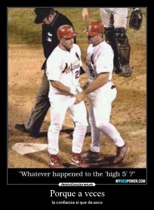 carteles paquete confianza baseball desmotivaciones