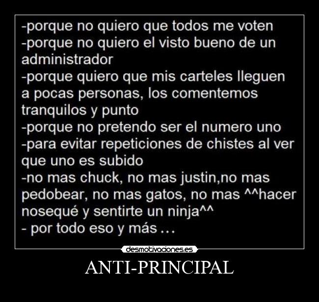 ANTI-PRINCIPAL -