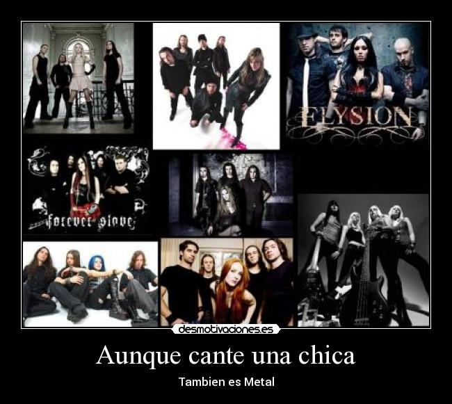 Aunque cante una chica - Tambien es Metal