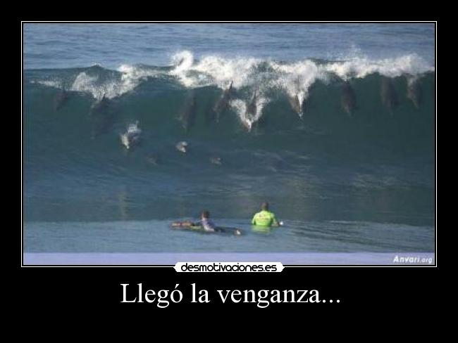 Llegó la venganza... -
