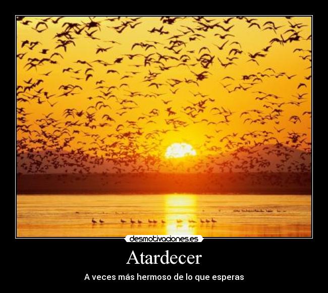 Atardecer - A veces más hermoso de lo que esperas