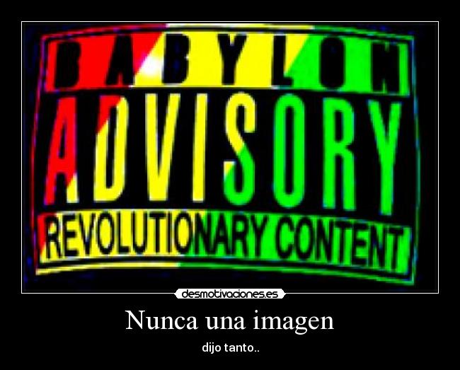 Nunca una imagen -