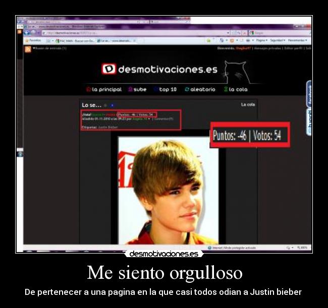 Me siento orgulloso -