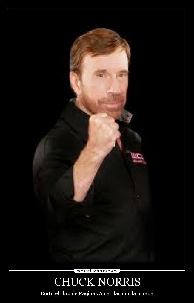 CHUCK NORRIS - Cortó el libro de Paginas Amarillas con la mirada