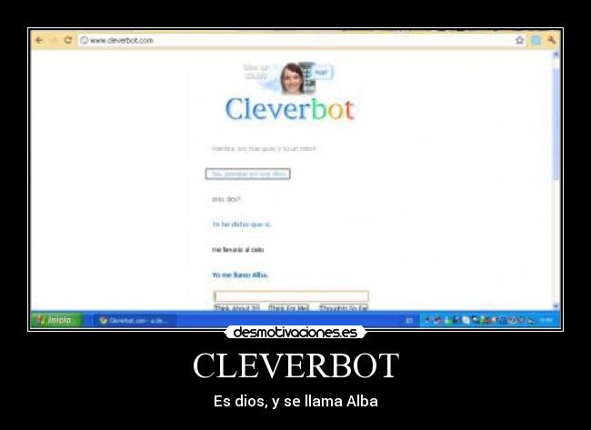 CLEVERBOT - Es dios, y se llama Alba