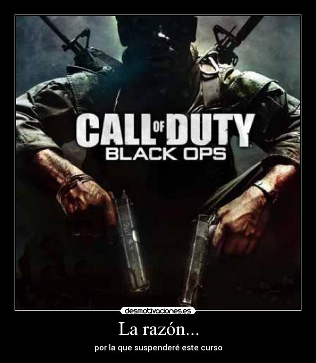 La razón... - por la que suspenderé este curso