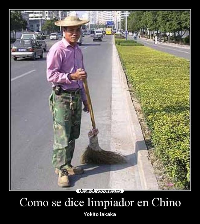 Como se dice limpiador en Chino - 
