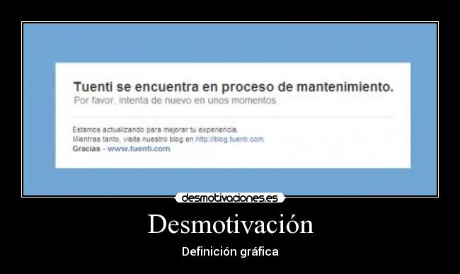Desmotivación - Definición gráfica