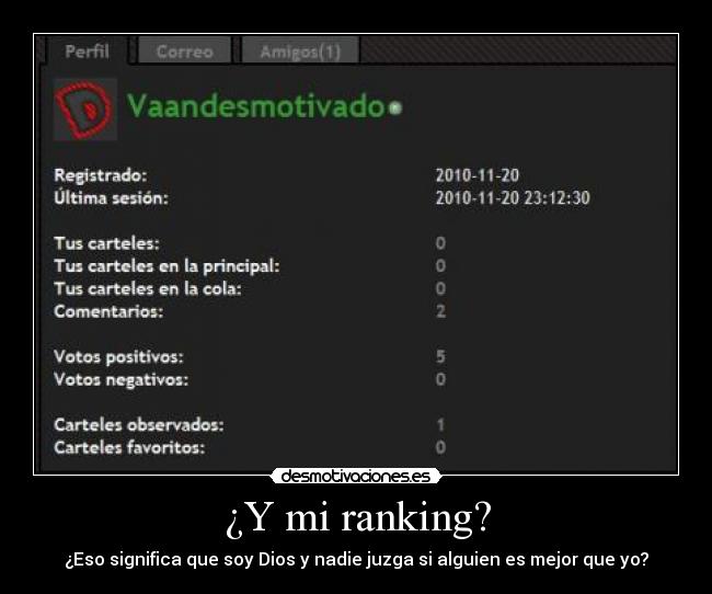 ¿Y mi ranking? - 