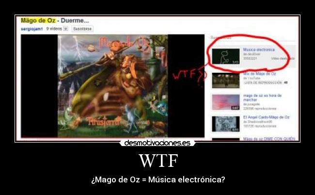 WTF - ¿Mago de Oz = Música electrónica?