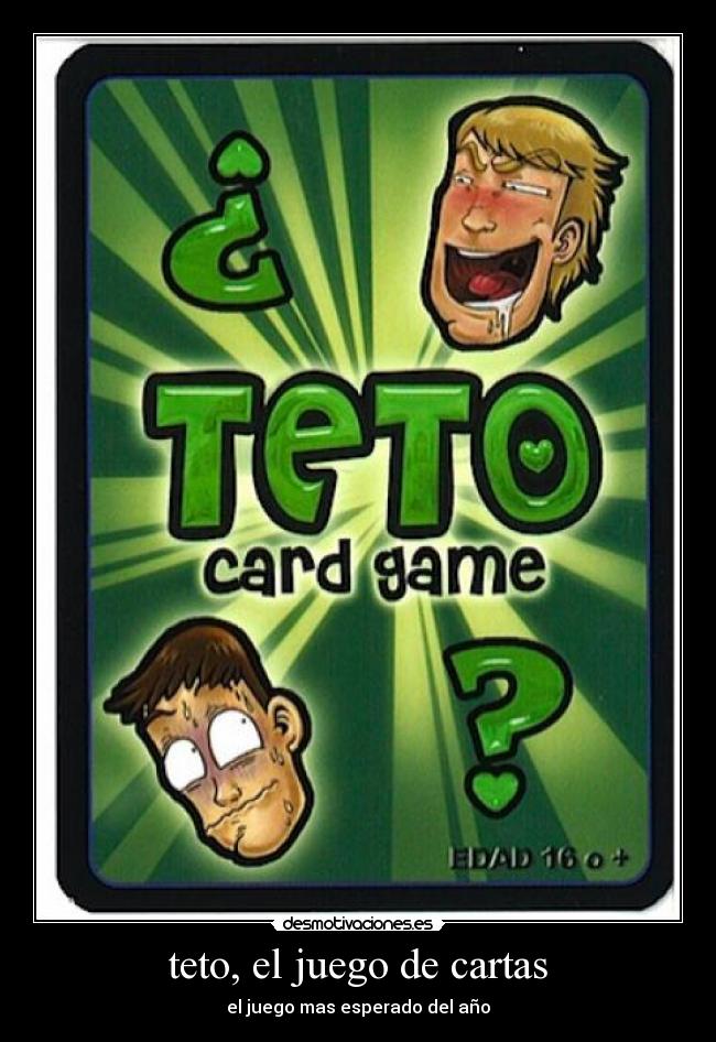 teto, el juego de cartas - el juego mas esperado del año