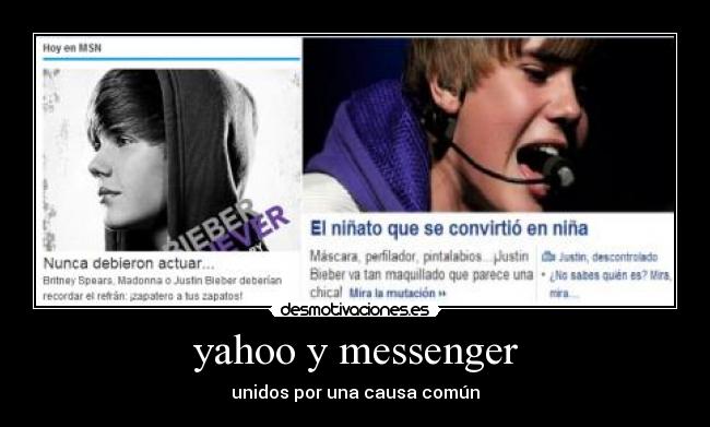yahoo y messenger - unidos por una causa común