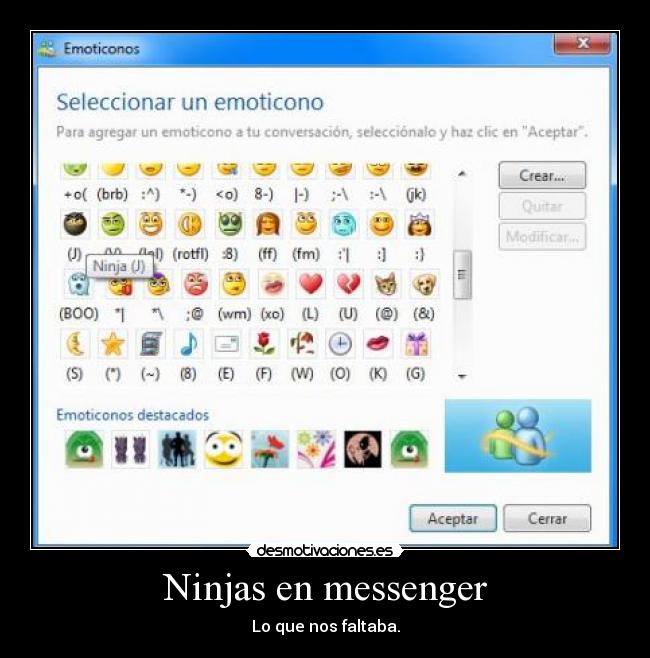 Ninjas en messenger -