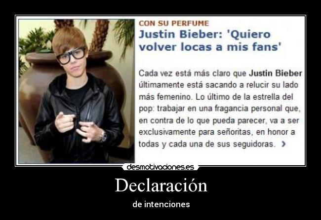 Declaración - de intenciones