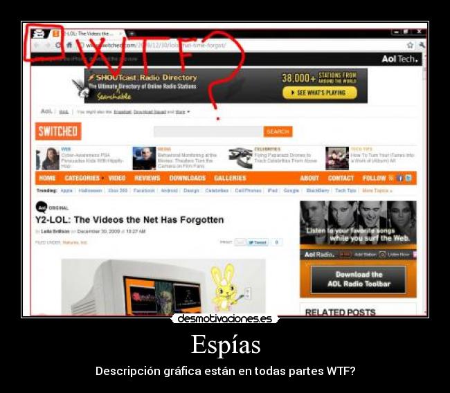 Espías - Descripción gráfica están en todas partes WTF?