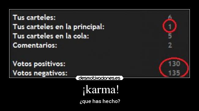 ¡karma! - ¿que has hecho?