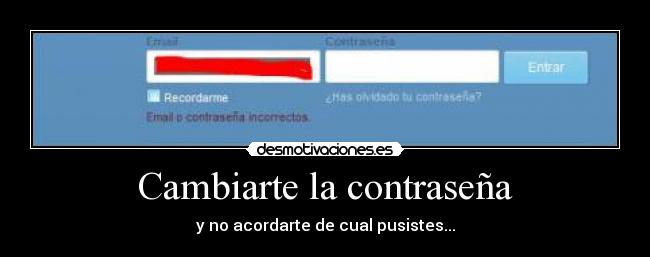 Cambiarte la contraseña - 