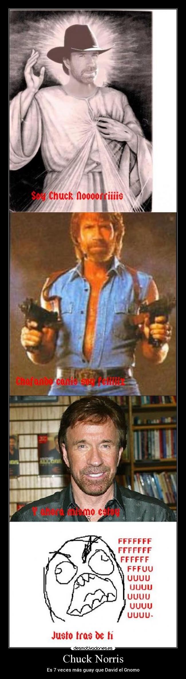 carteles chuck norris david gnomo nomo lol cancion veces mas desmotivaciones
