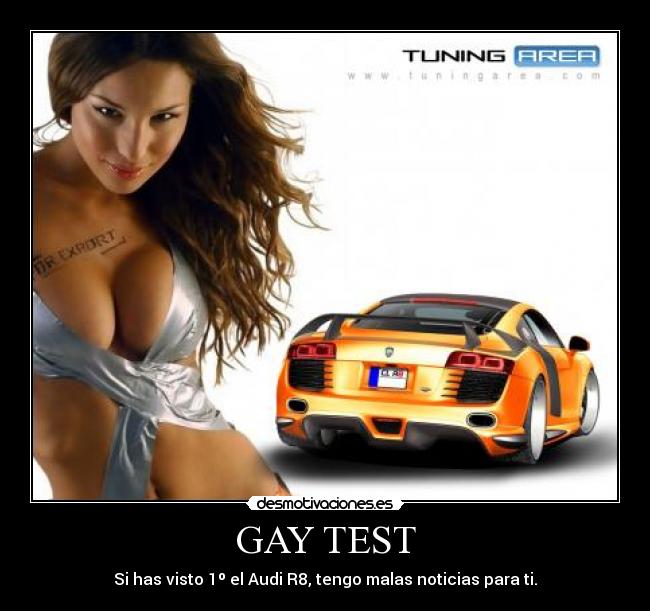 GAY TEST - Si has visto 1º el Audi R8, tengo malas noticias para ti.