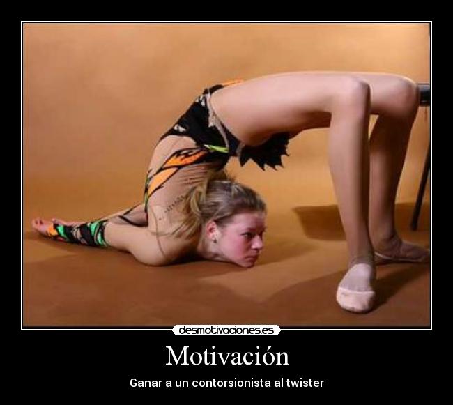 Motivación - Ganar a un contorsionista al twister