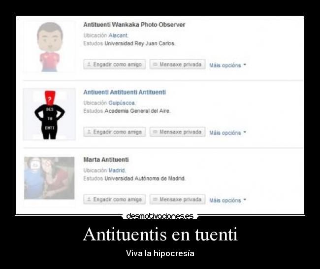 Antituentis en tuenti -