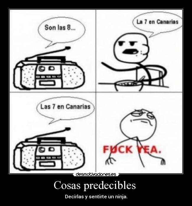 Cosas predecibles -