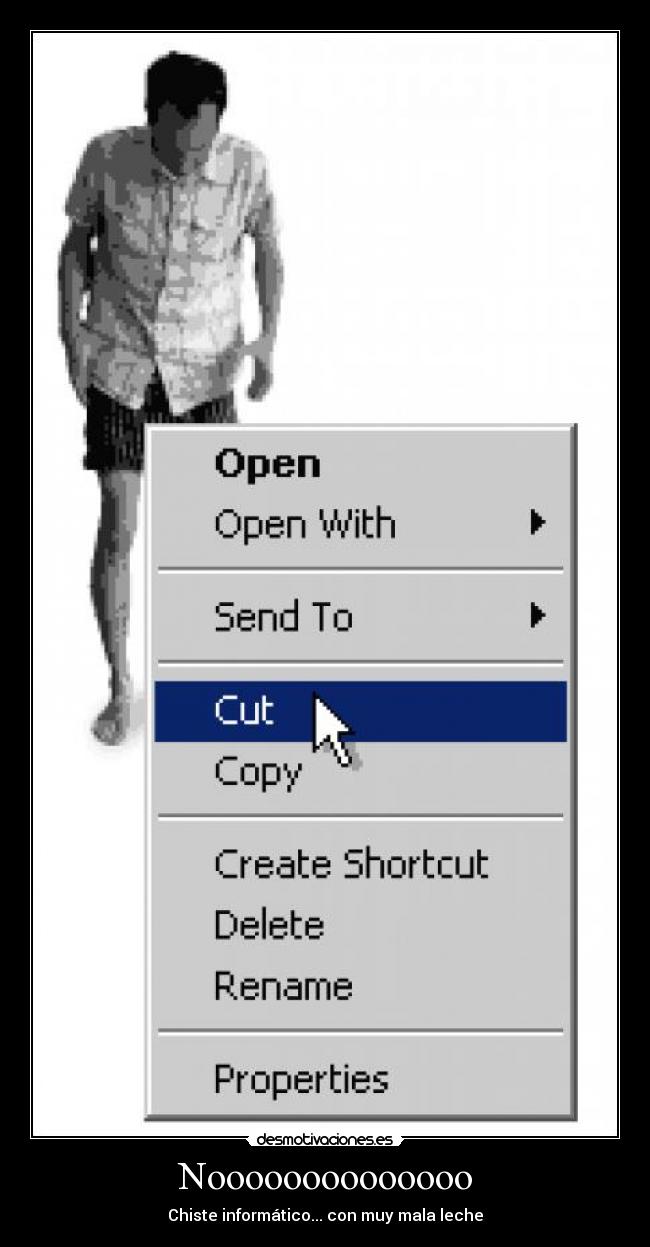 Noooooooooooooo - Chiste informático... con muy mala leche
