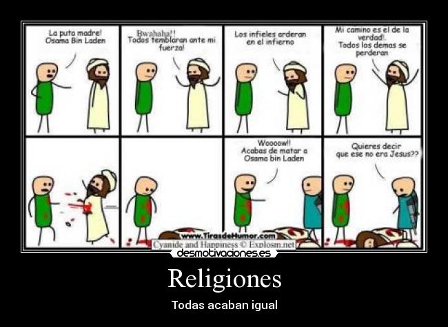 Religiones - Todas acaban igual
