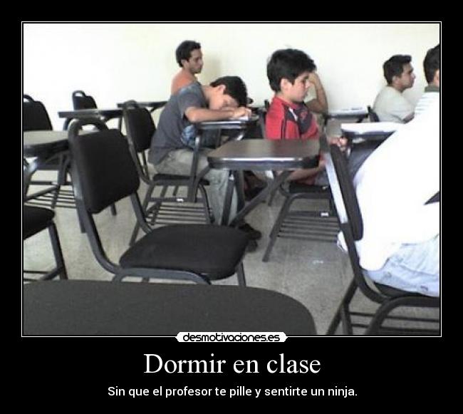 Dormir en clase - 