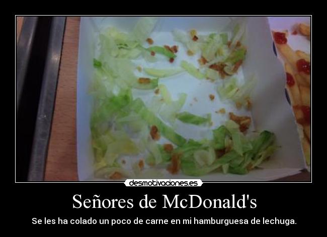 Señores de McDonalds -