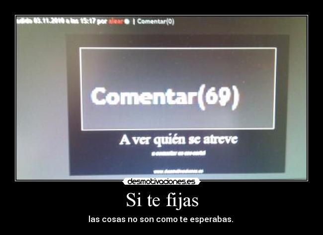 Si te fijas -