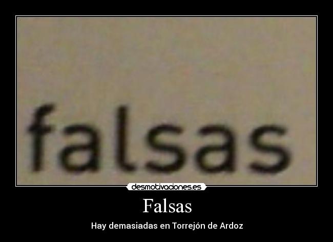 Falsas -