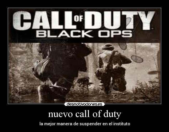 nuevo call of duty - la mejor manera de suspender en el instituto